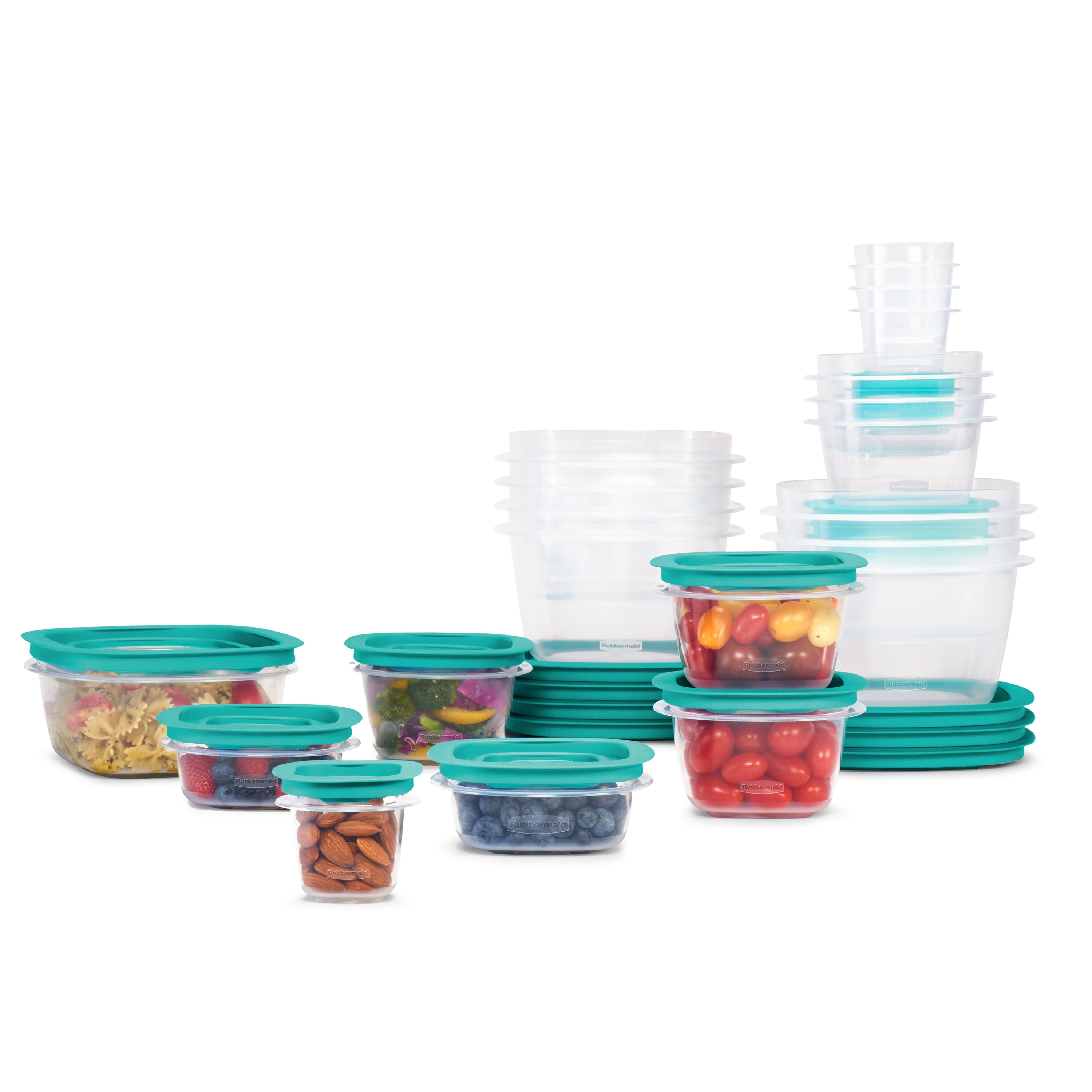 Press & Lock Easy Find Lids Food Storage Containers, 42-Piece Set