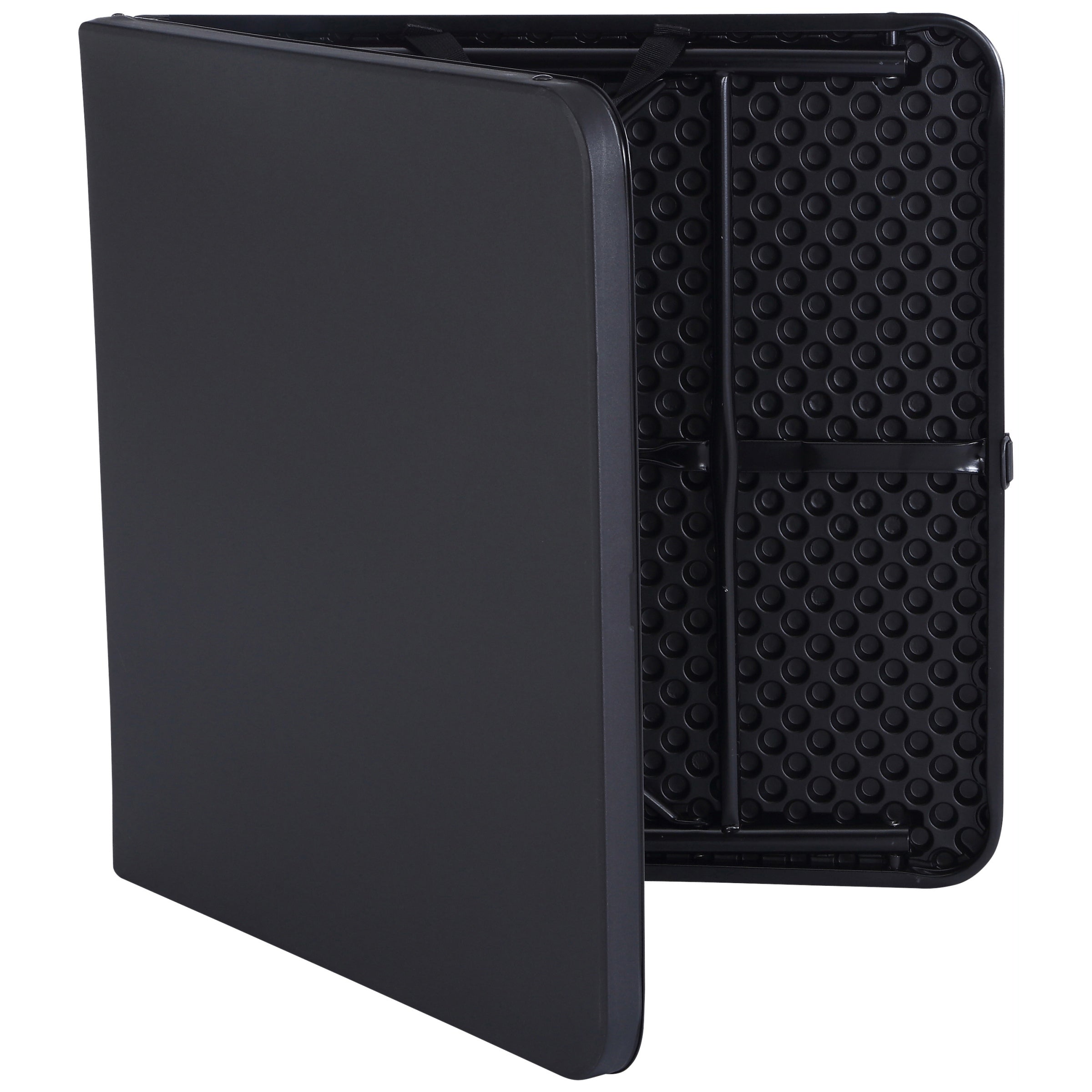  48" Fold-in-Half Table, Rich Black