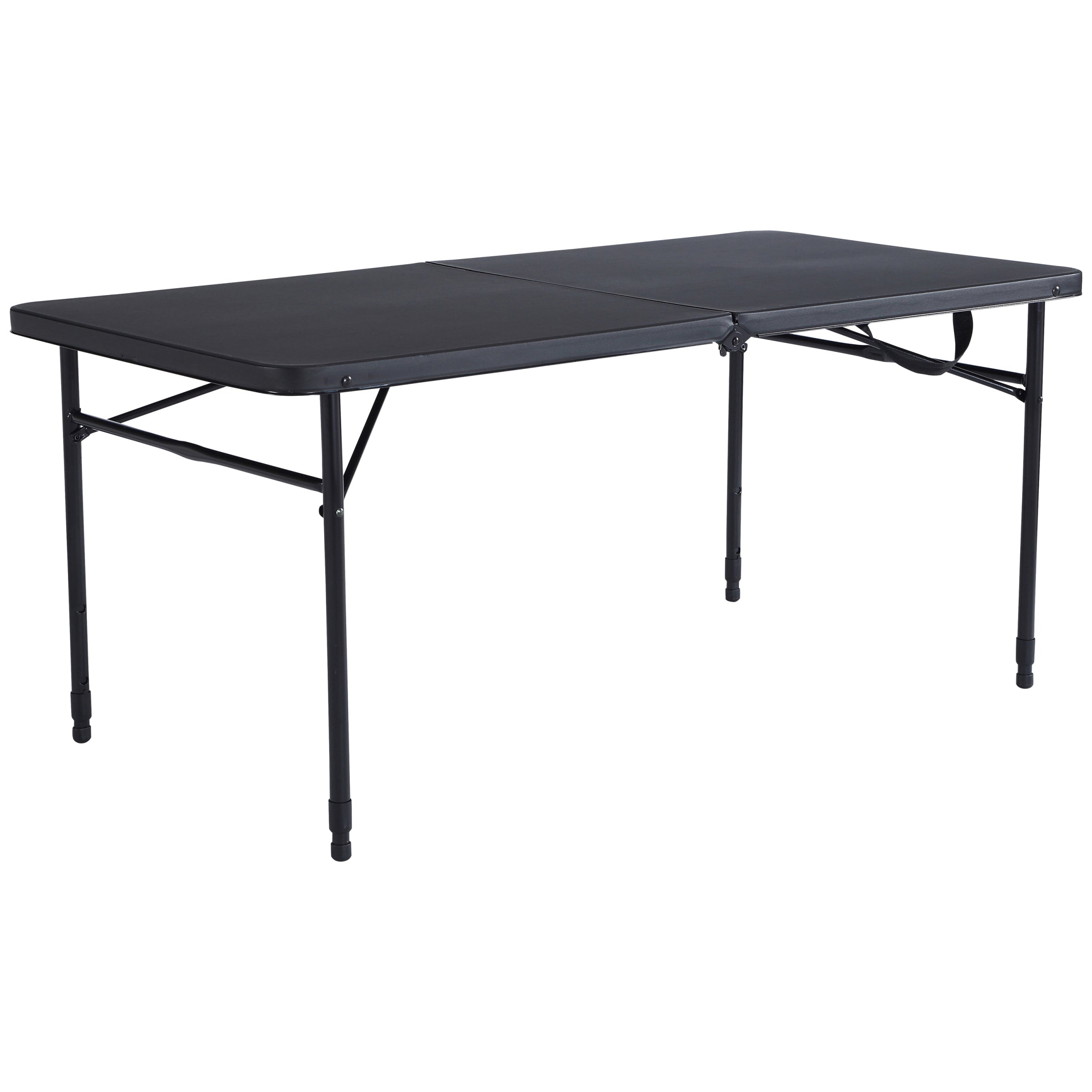  48" Fold-in-Half Table, Rich Black